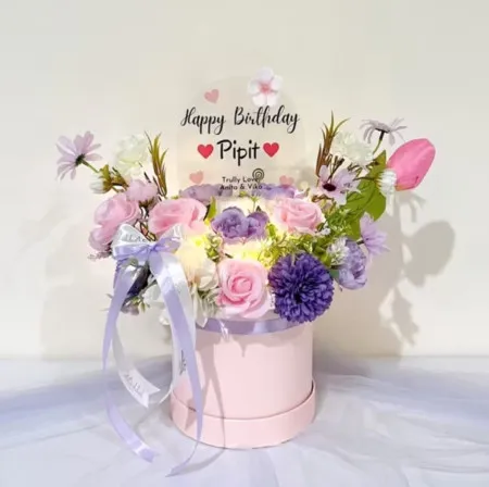 Bloom Box Akrilik Ucapan Ulang Tahun Sawangan